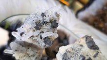 Load image into Gallery viewer, Bulgarian Quartz Galena Crystal Clusters 2pcs
