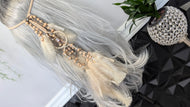 Handmade Adjustable Dreamcatcher Feather Beaded Skull Headband