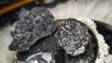 Load image into Gallery viewer, Bulgarian Quartz Sphalerite Galena Crystal Clusters 3pcs
