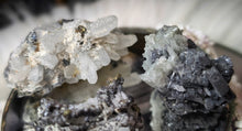 Load image into Gallery viewer, Bulgarian Quartz Sphalerite Galena Crystal Clusters 3pcs
