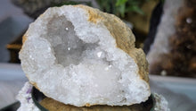 Load image into Gallery viewer, 3.5" Moroccan Chalcedony Quartz Crystal Cluster Geode
