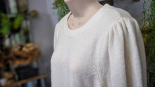 Load image into Gallery viewer, Sam &amp; Jess Ivory White Lantern Sleeve Sweater SM-MD
