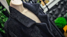 Load image into Gallery viewer, Adrianna Papell Black Faux Fur Trench Coat XL NWT

