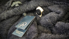 Load image into Gallery viewer, Adrianna Papell Black Faux Fur Trench Coat XL NWT
