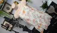 Shein Bae White Flowy Floral Tunic Top MD NWT