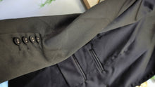 Load image into Gallery viewer, Suzy Shier Vintage Black Satin Blazer MD-LG
