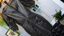 Load image into Gallery viewer, DIVIDED Faux Pu Leather Mini Midi Dress SM
