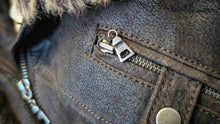 Load image into Gallery viewer, Danier Leather Soft Brown Fur Collar Coat Jacket MD-LG
