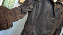 Load image into Gallery viewer, Danier Leather Soft Brown Fur Collar Coat Jacket MD-LG
