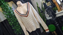 Load image into Gallery viewer, American Eagle Collegiate Cable Knit Sweater XL
