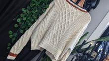 Load image into Gallery viewer, American Eagle Collegiate Cable Knit Sweater XL
