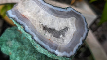 Load image into Gallery viewer, 3" Amethyst &amp; Blue Agate Crystal Cluster
