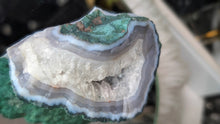 Load image into Gallery viewer, 3" Amethyst &amp; Blue Agate Crystal Cluster
