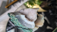 Load image into Gallery viewer, 3" Druzy Amethyst &amp; Blue Agate Crystal Cluster
