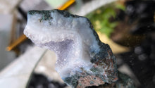 Load image into Gallery viewer, 2.5" Druzy Amethyst &amp; Blue Agate Crystal Cluster
