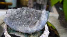 Load image into Gallery viewer, 3" Amethyst &amp; Blue Agate Crystal Cluster
