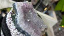 Load image into Gallery viewer, 3.5" Amethyst Agate Crystal Cluster
