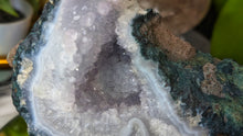 Load image into Gallery viewer, 5" Amethyst &amp; Blue Agate Crystal Cluster
