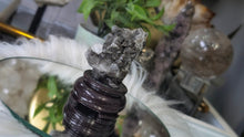 Load image into Gallery viewer, 3" Rare Black Calcite Mineral Crystal on Stand
