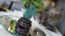 Load image into Gallery viewer, 3" Velvet Malachite Mineral Specimen on Stand
