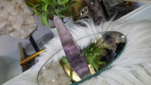 Load image into Gallery viewer, 3.5" Rainbow Fluorite Crystal Tower (cracked)
