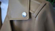 Load image into Gallery viewer, Michael Kors Caramel Pu Leather Moto Jacket
