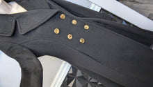 Load image into Gallery viewer, Ivanka Trump Black Wool Blend Trench Coat Sz2
