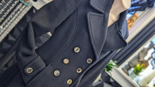 Load image into Gallery viewer, Ivanka Trump Black Wool Blend Trench Coat Sz2
