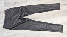 Load image into Gallery viewer, 7 for all Mankind Grey Pu Leather Leggings MD
