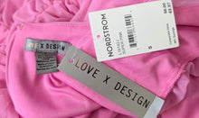Load image into Gallery viewer, Love X Design Barbie Pink Rouched Sheer Sleeve Dress SM NWT
