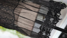 Load image into Gallery viewer, Rebellion Black Lace Sheer Tank Top Blouse LG

