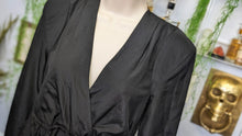 Load image into Gallery viewer, Kardashian Kollection Black Long Sleeve Shorts Jumpsuit XS
