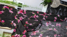 Load image into Gallery viewer, U2B Black Floral Strapless Hi Low Romper MD
