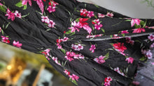 Load image into Gallery viewer, U2B Black Floral Strapless Hi Low Romper MD
