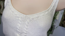 Load image into Gallery viewer, Hollister White Cable Knit Crop Top XL
