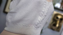 Load image into Gallery viewer, Hollister White Cable Knit Crop Top XL

