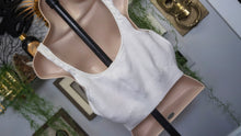 Load image into Gallery viewer, Hollister White Cable Knit Crop Top XL
