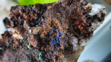 Load image into Gallery viewer, 5.5" Moroccan Azurite &amp; Malachite Crystal Cluster *cracked*
