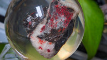 Load image into Gallery viewer, 3" Cinnabar Crystal Cluster in Resin Sphere with Base

