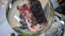 Load image into Gallery viewer, 3" Cinnabar Crystal Cluster in Resin Sphere with Base
