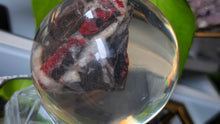 Load image into Gallery viewer, 3" Cinnabar Crystal Cluster in Resin Sphere with Base
