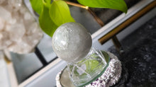 Load image into Gallery viewer, 2" Green Aventurine Crystal Sphere with Stand
