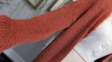 Load image into Gallery viewer, Jessica Simpson Burnt Orange Faux Fur Cardigan XS-SM

