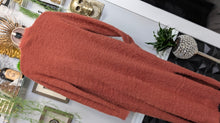 Load image into Gallery viewer, Jessica Simpson Burnt Orange Faux Fur Cardigan XS-SM

