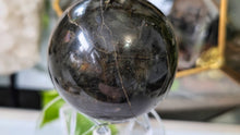 Load image into Gallery viewer, 2.5" Labradorite Sphere with Plastic Stand

