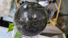 Load image into Gallery viewer, 3" Labradorite Sphere with Plastic Stand
