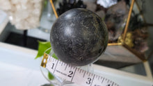 Load image into Gallery viewer, 3" Labradorite Sphere with Plastic Stand
