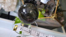 Load image into Gallery viewer, 2.5" Labradorite Sphere with Glass Stand
