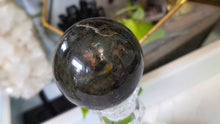 Load image into Gallery viewer, 2.5" Labradorite Sphere with Glass Stand
