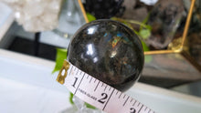 Load image into Gallery viewer, 2.5" Labradorite Sphere with Glass Stand
